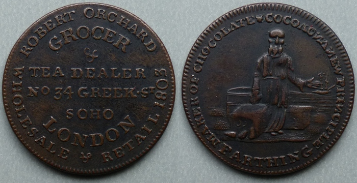 Robert Orchard, Turk amongst bales farthing
